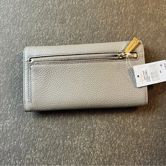 Michael Kors Large Trifold Leather Wallet Money Pieces Truffle 32F8TF6E3L - Picture 6 of 9